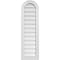 Ekena Millwork Round Top Surface Mount PVC Gable Vent w/ 2"W x 1-1/2"P Brickmould Frame, 12"W x 40"H GVPRT12X4002SN - alternate 1